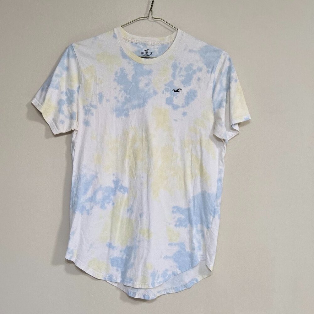 Hollister Tie-dye Curved Hem Tee Men's M